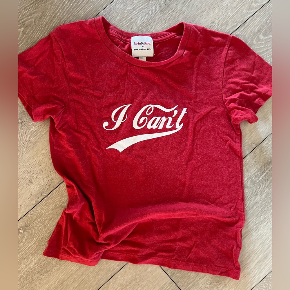 “I can’t” tee shirt